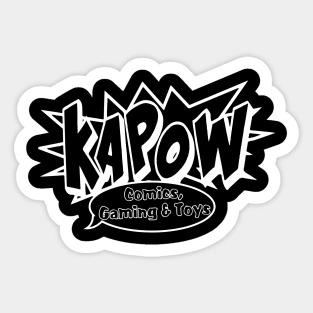 Kapow! White Sticker